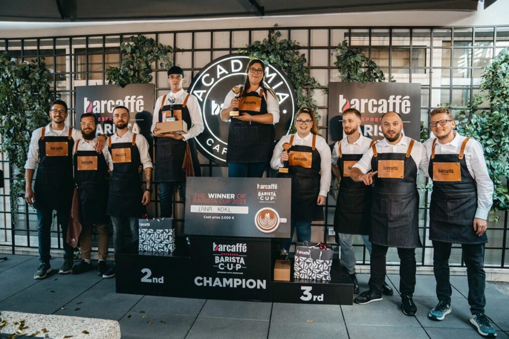 Barcaffe barista Cup pobednički podijum