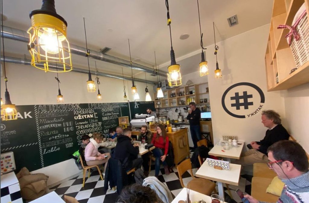 Kafić užitak enterijer